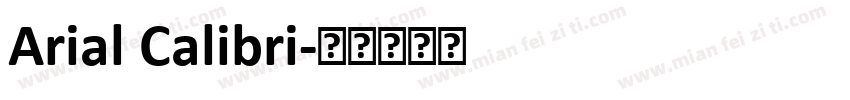 Arial Calibri字体转换